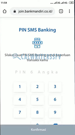 16. Atur PIN SMS Banking